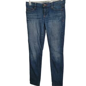 Tommy Hilfiger Women Jeans Size 2 Classic Skinny Ankle Navy, Gold Y2K Retro Goth
